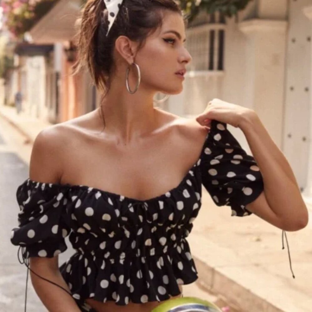 For Love & Lemons Mochi Blouse Top